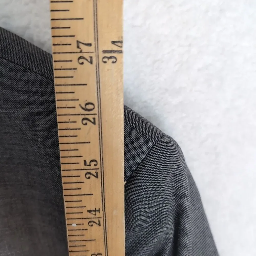 Daniel Cremieux Loro Piana 100% Wool Sport Coat Mens 46R Blazer 2 Button‎ Gray